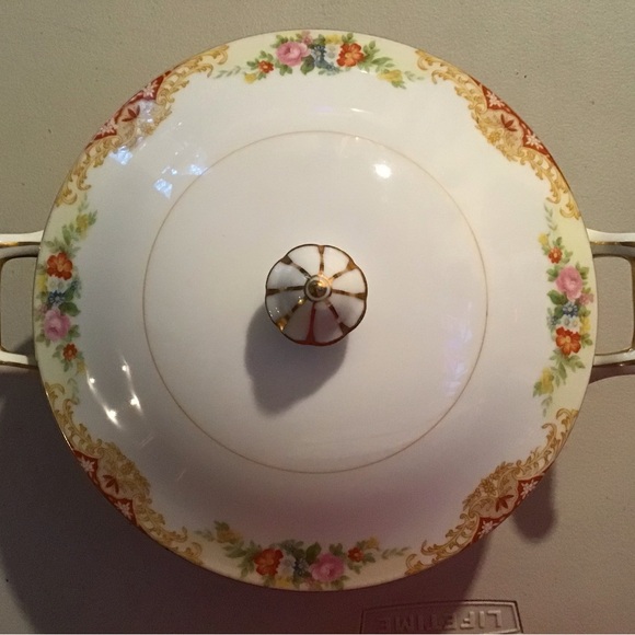 Noritake Japan covered serving dish 1940s vintage discontinued pattern. China - Picture 4 of 7